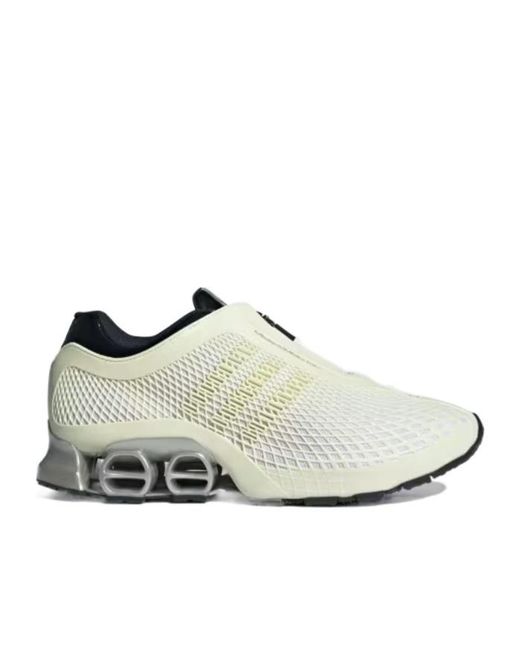 Adidas Originals White Megaride Zip-Front Gradient Sneakers for men
