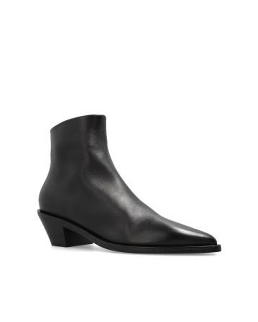 Marsèll Black Pointed Ankle Boots