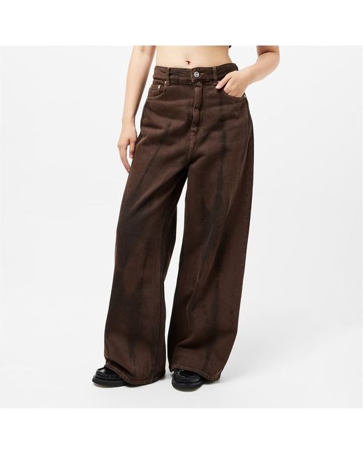 Ganni Brown Baggy Jeans