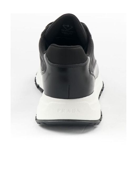 Prada Black Strappy Sneakers for men