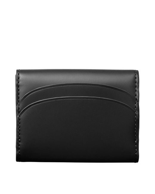 A.P.C. Black Genève Logo Detailed Card Holder