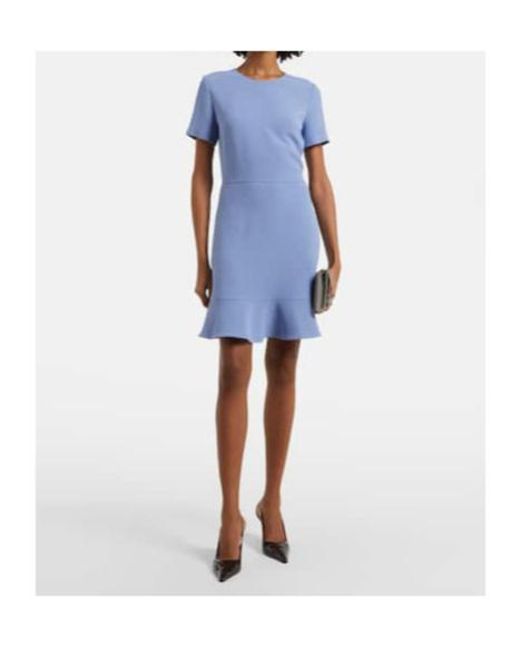 Stella McCartney Blue Iconic Ruffled Minidress