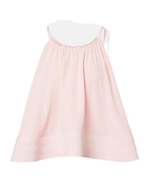 Stella McCartney Pink Silk Crop Top