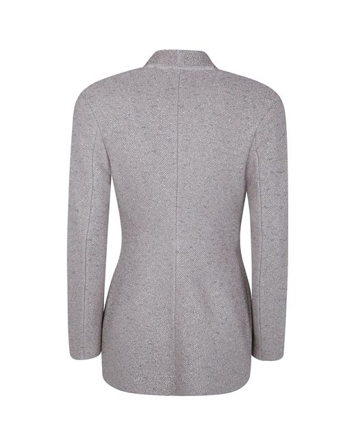 Giorgio Armani Gray Lurex Blazer