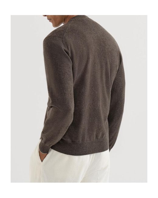 Brunello Cucinelli Brown Cashmere Cardigan for men