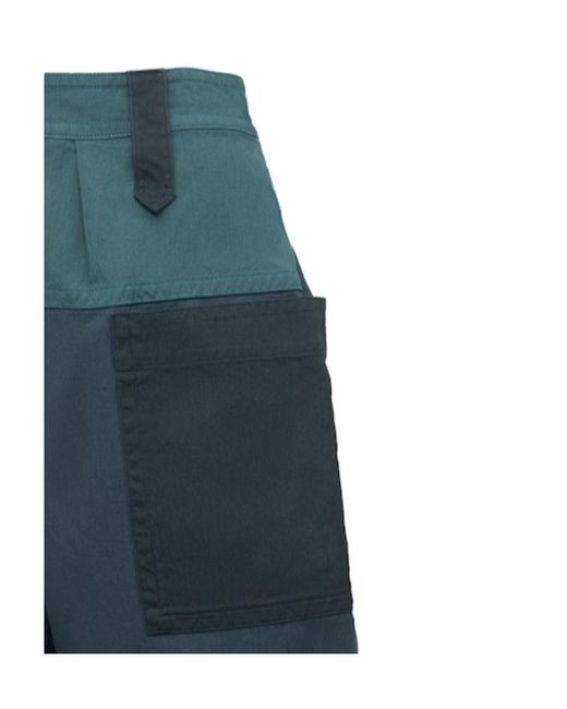 Isabel Marant Blue Stitched Casual Shorts