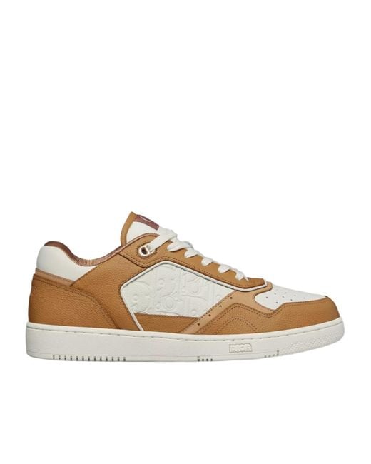 【関税&送料込】Dior Homme B27 Uptown Sneakers B27 Uptown Low-Top Sneaker Gray and White Smooth Calfskin