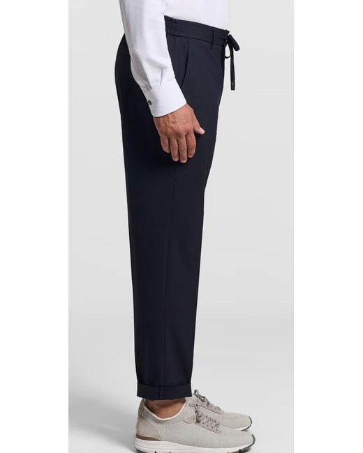 Peserico Blue Jogger Trousers for men