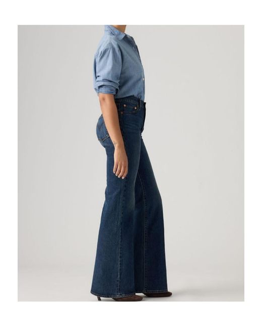 Levi's Blue Ribcage Flare Jeans