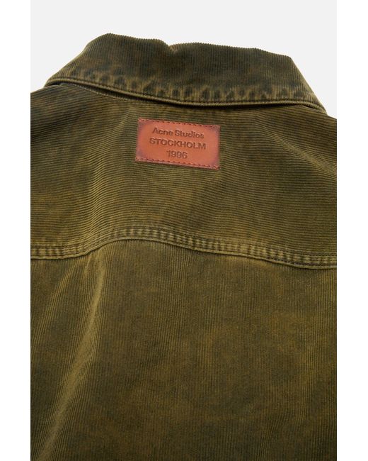 Acne Green Corduroy Jacket for men