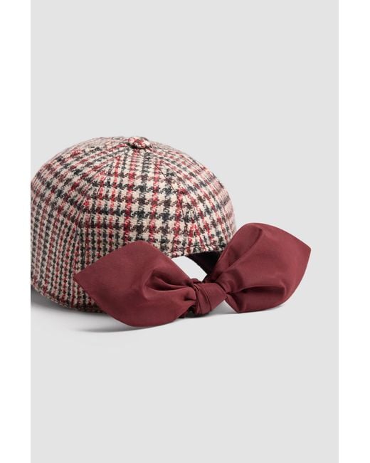 Patou Pink Couture Bow Detailed Cap