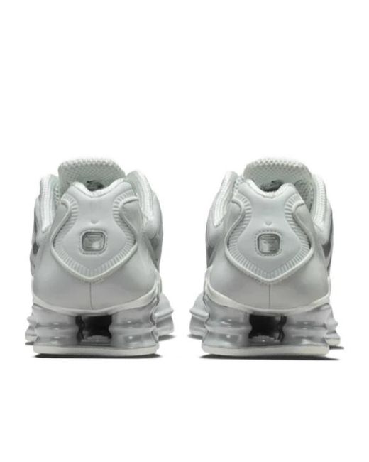 Nike Gray Shox Tl Low-Top Sneakers