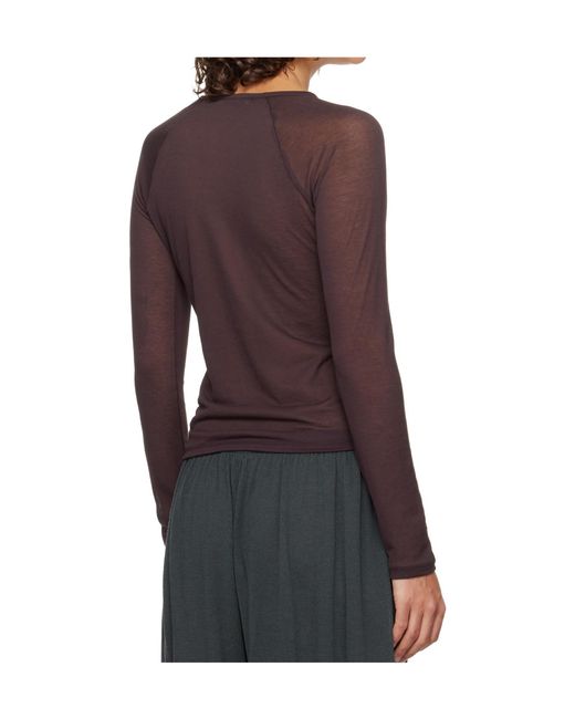 Paloma Wool Brown Hiro Sheer Top