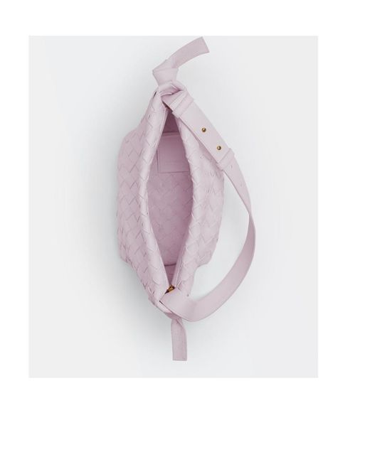 Bottega Veneta Purple Tie Intrecciato Snap-Locked Shoulder Bag