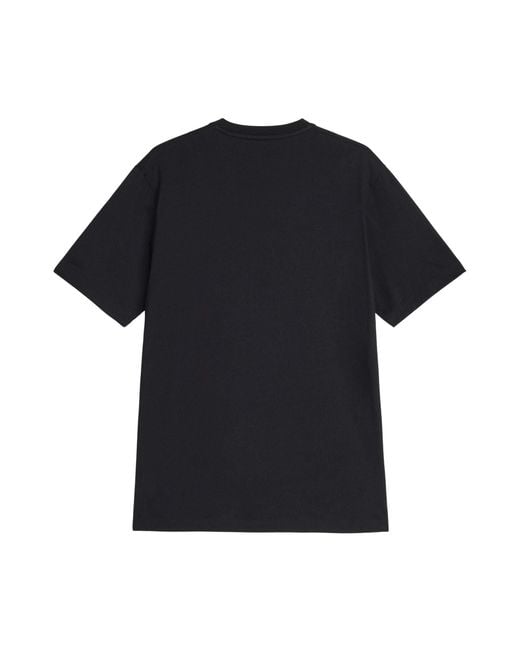 Moschino Black Solid-Color Crew Neck Short Sleeves for men