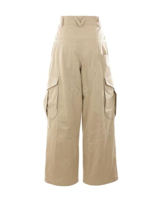 Bottega Veneta Natural Pocket Detailed Cargo Trousers