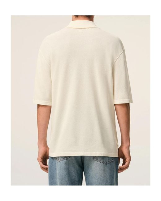AMI White Ami Ami De Coeur Short-Sleeved Polo Shirt for men