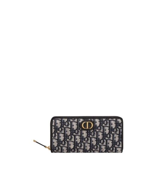 Dior White 30 Montaigne Voyageur Long Wallet