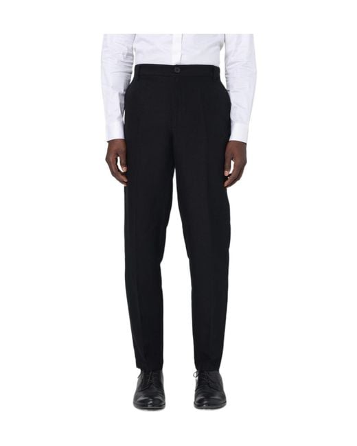 ARMANI EXCHANGE Black Belt-Loop Casual Pants for men