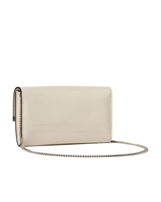 Jimmy Choo Natural Chain Linked Clutch Bag
