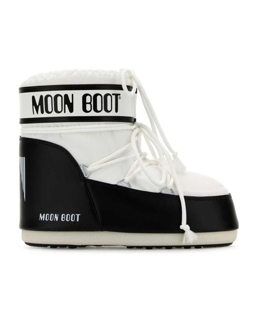 Moon Boot Black Round Head Snow Boots for men