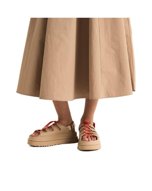 Ugg Pink Solid Color Flat Sandals