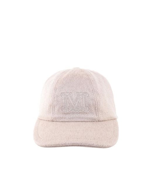 Max Mara Pink Logo Baseball Cap