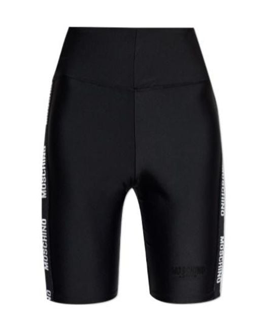 Moschino Blue Logo Cycling Performance Shorts