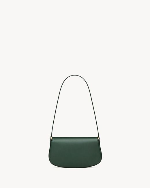 Saint Laurent White Voltaire Foldover Top Mini Shoulder Bag