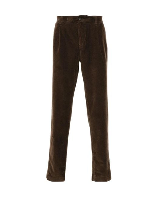 Peserico Brown Corduroy Trousers for men