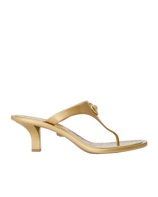 Versace Metallic Thongtoe Mule