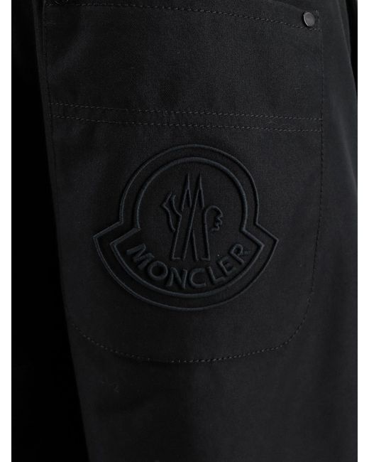 Moncler Black Straight-Leg Trousers for men