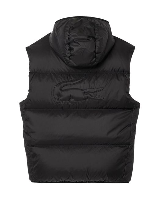 Lacoste Black Padded Gilet for men
