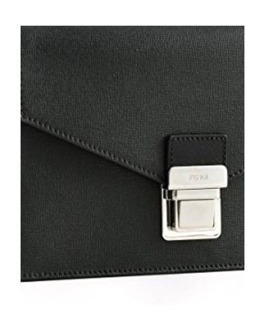 Fendi Black Logo Details Clutch