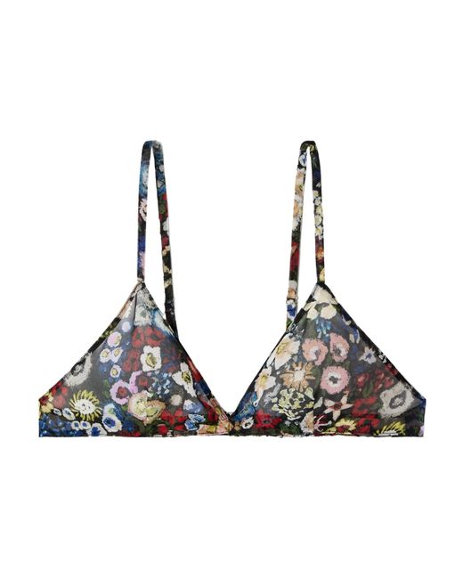 Khaite Black Patterned Bra