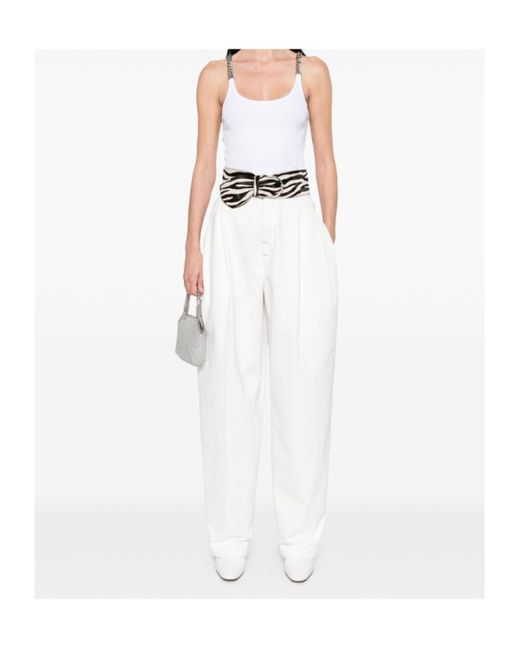 Stella McCartney White Ribbed Vest