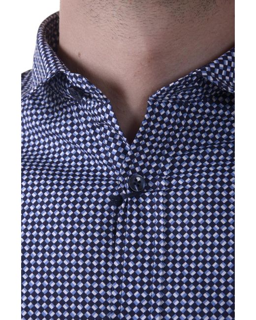 Armani Jeans Blue Slim Shirt for men