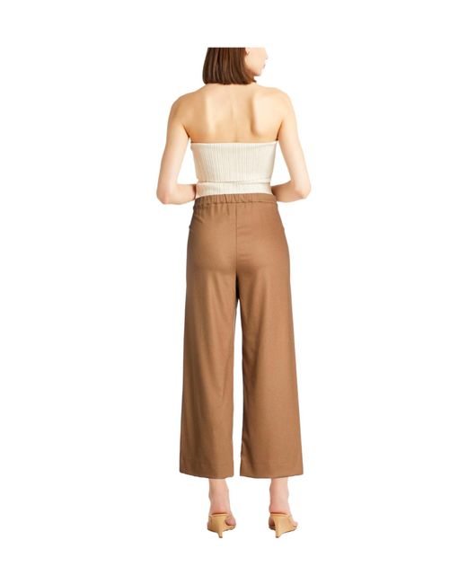 Max Mara Natural Solid-Color Loose Trousers