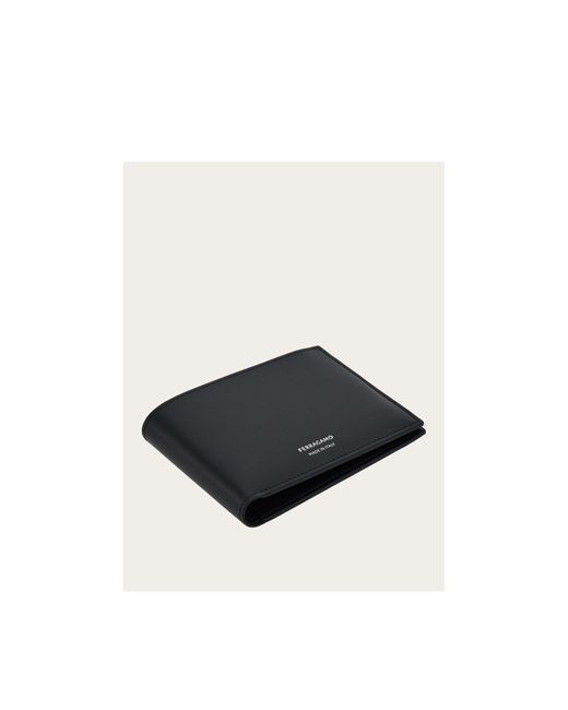 Ferragamo Black Ferragamo Logo Printed Bi-Fold Wallet for men