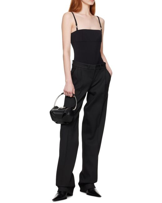 Coperni Black Straight-Leg Tailored Trousers