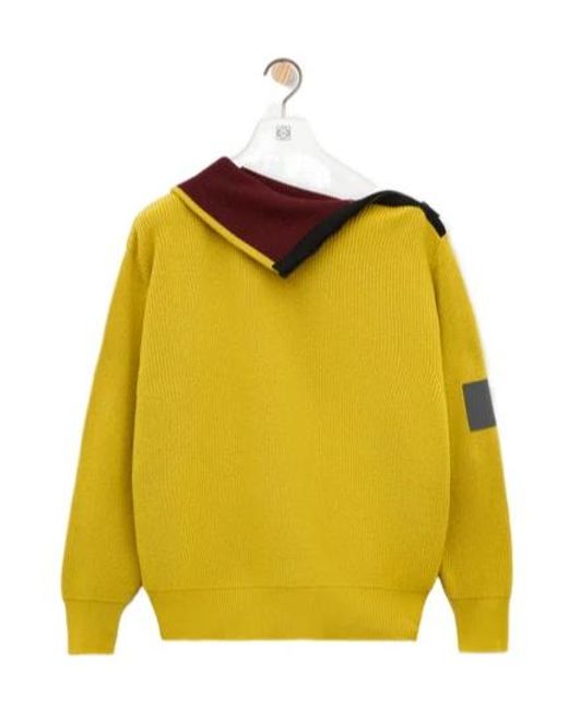Loewe Yellow Zip-Up Sweater