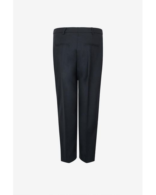 Herno Blue Casual Pants With Belt Loops