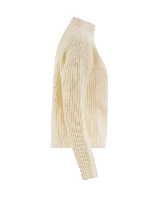 Herno White Long-Sleeved Sweater