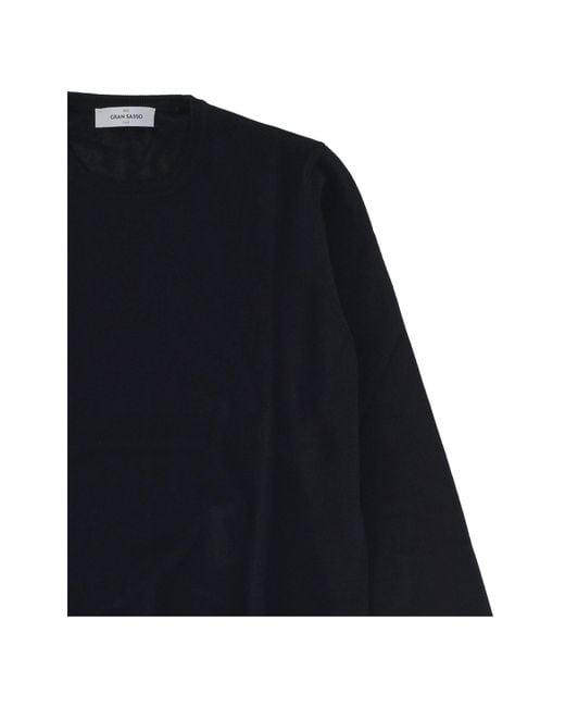 Gran Sasso Blue Crewneck Knitted Jumper for men