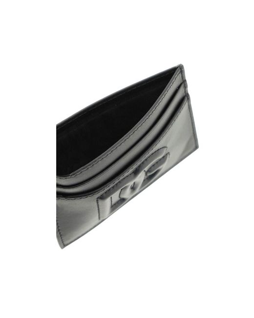 Dolce & Gabbana Gray Logo-Embossed Cardholder