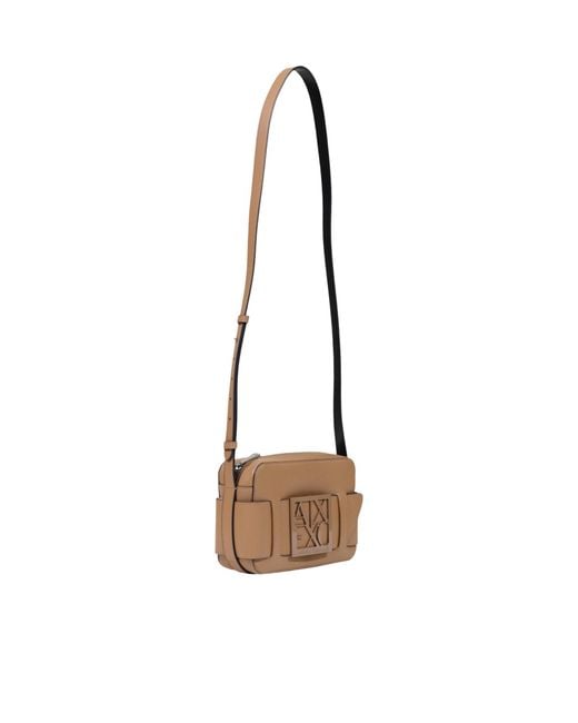 ARMANI EXCHANGE White Zippered Shoulder Bag