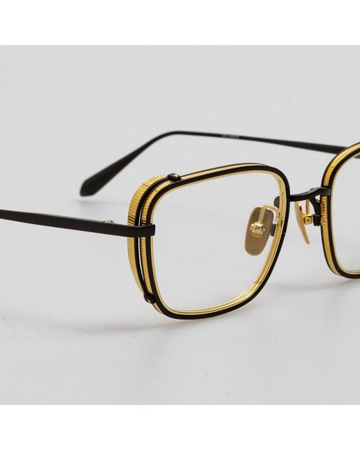Linda Farrow White Ofer Rectangular Optical Frame