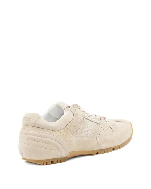 Alohas White Perforated Detailed Lace-Up Sneakers