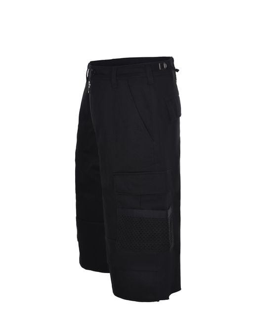 ANDERSSON BELL Black Cargo Pocket Bermuda Shorts for men