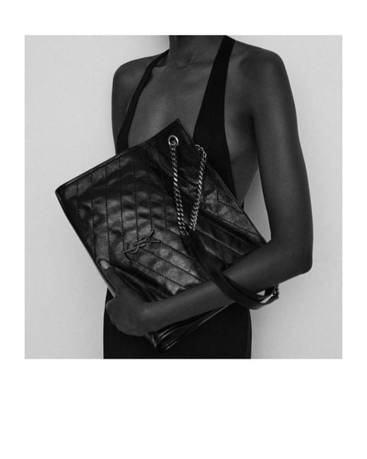 Saint Laurent Black Niki Large Shopping